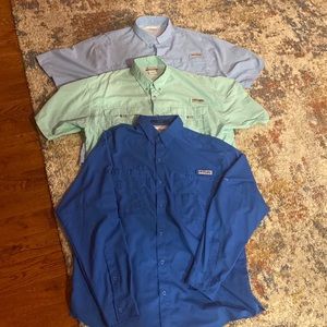 Bundle of 3 Columbia SPF shirts size L